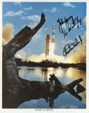 Apollo 16 crew autographed