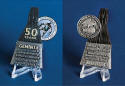 NASA Gemini 4 medallion with FLOWN metal