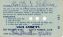 Wally Schirra Vince Barnett's Aviators Card