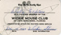 Wally Schirra Wickie Mouse Club Membership